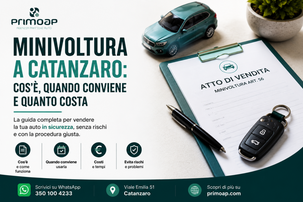 Minivoltura a Catanzaro sito